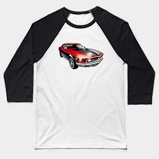 Muscle Car Baseball T-Shirt